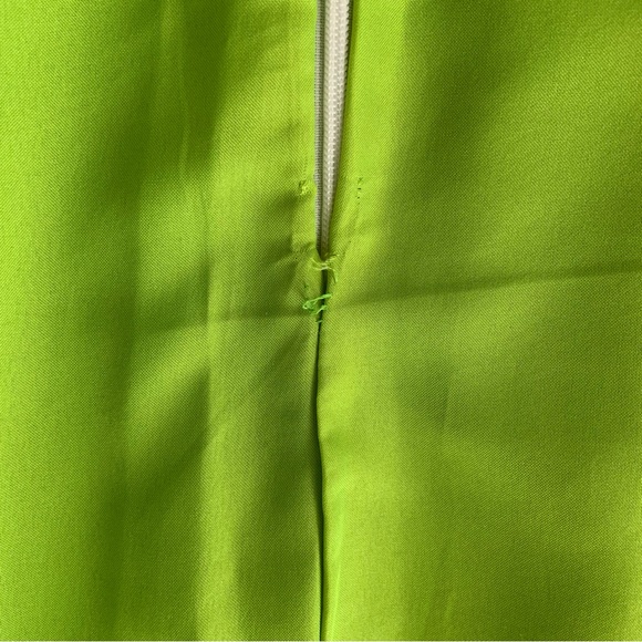 60s/ 70s Inspired Lori Ann Made in Canada Vintage Green Summer Flower Dress - Picture 8 of 11